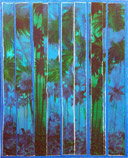 1995 BANG SAPHAN Pittura e collages su tela cm 100 x 81 GALLERIA BANG SAPHAN Paolo Giordani