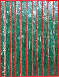 2004 BANG SAPHAN Pittura e collages su tela cm 131 x 100