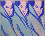 1977 RITRATTO ANONIMO olio su tela cm 60 x 80
